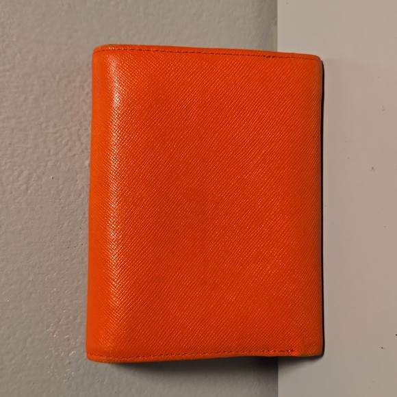 MCM Leather Orange Wallet with Gold Accents - Picture 11 of 11
